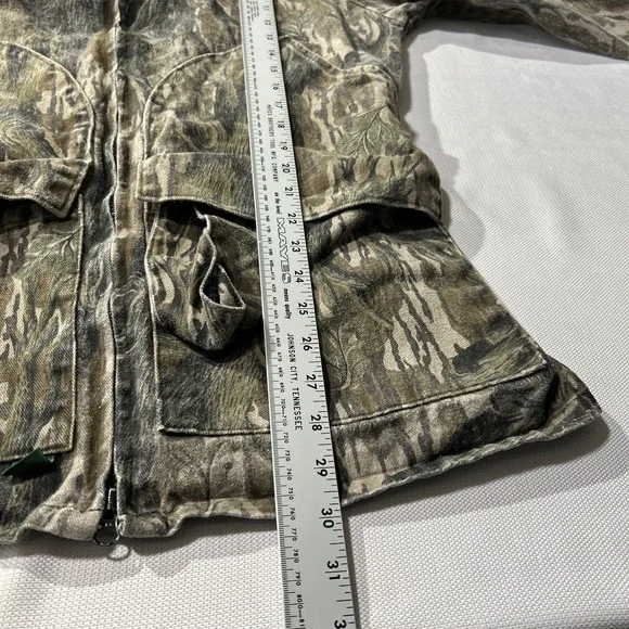 Vintage Mossy Oak Treestand Pocket Jacket Camo Small USA Made Waistband Rare**